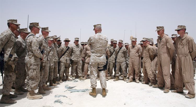 General James Mattis addressing Marine aviators in Iraq, 2003