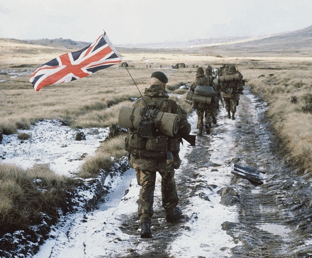  British Soldiers in the Falkland Islands War 