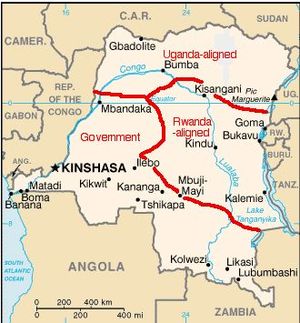 Congo War Map 2003