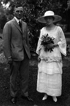 Harry and Bess Truman on their Wedding Day in 1919