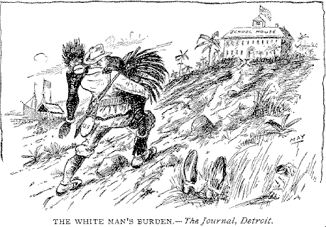 White Man's Burden Political Cartoon 