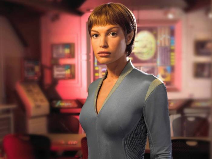 Jolene Blalock as T'Pol on Star Trek Enterprise Jolene Blalock
