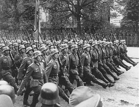 German troops parade