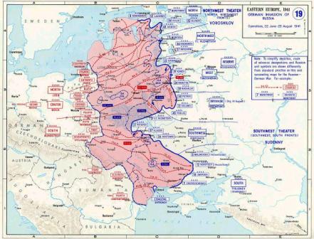 Operation Barbarossa Map 1941