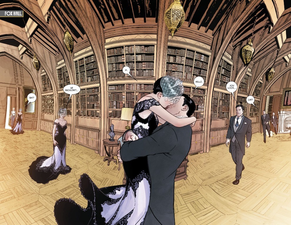 Batman #50-Bruce and Selina Kiss
