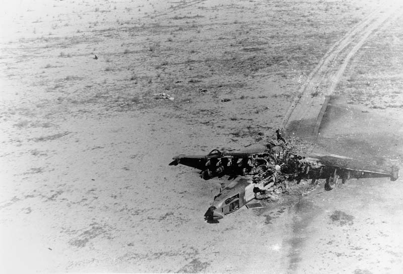 Destroyed Iraqi Su-25 March 4, 1991.