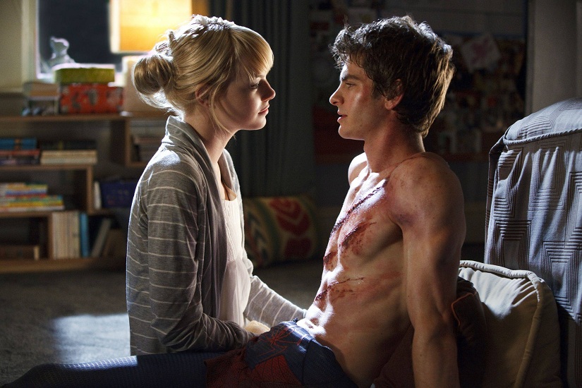 Emma Stone and Andrew Garfield in Amazing Spider-Man