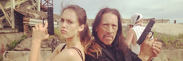 Jessica Alba and Danny Trejo in Machete Kills