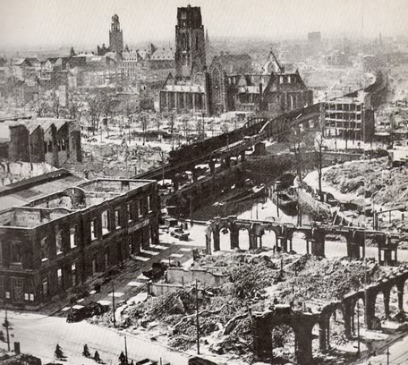 Rotterdam after German Bombing in 1940