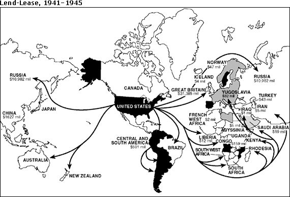 Lend-Lease Map