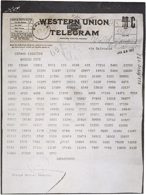 Zimmerman Telegram-Coded Version